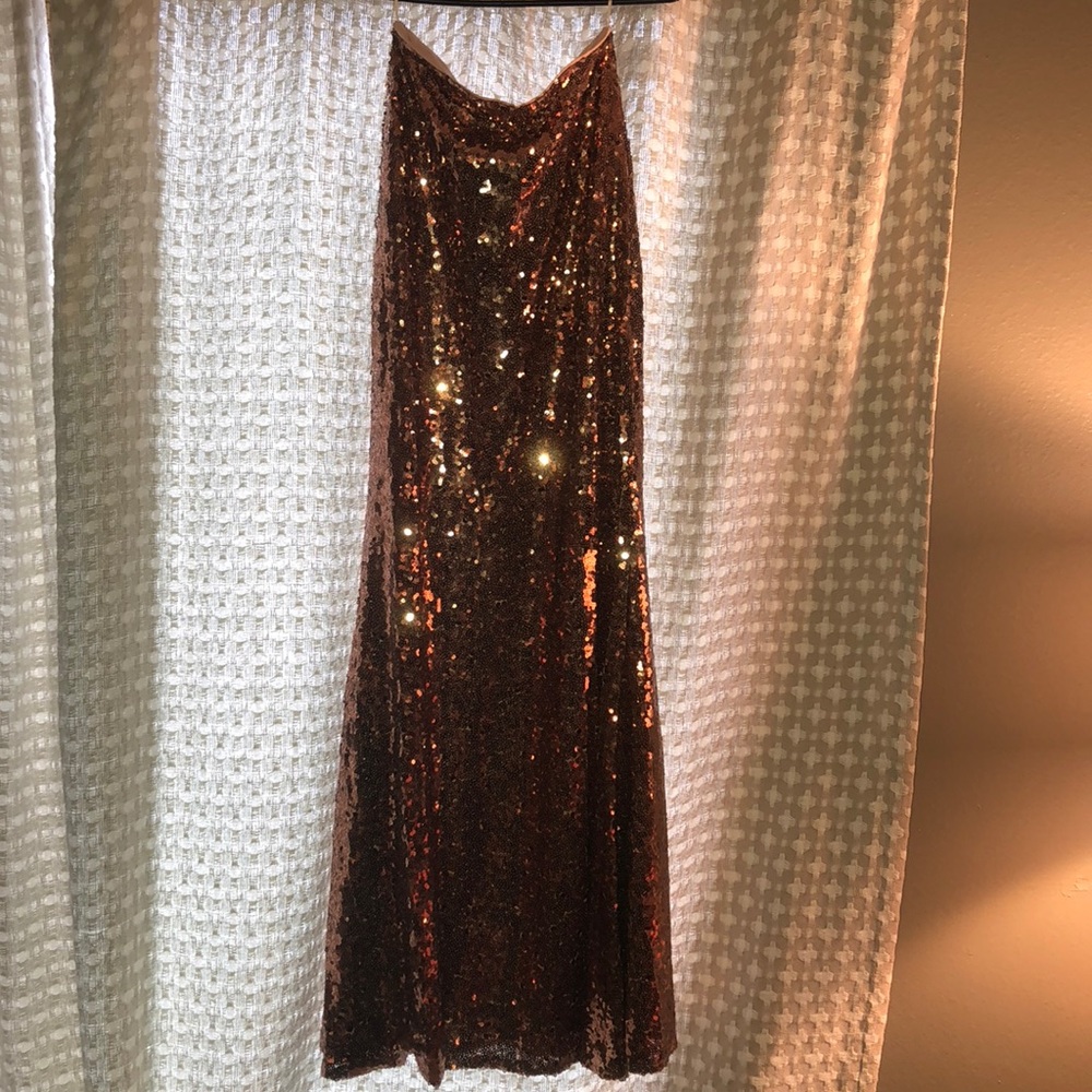 Rose Gold Sequin Skirt